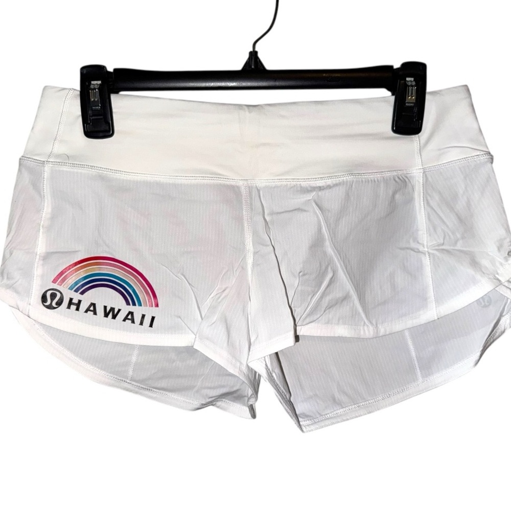 ** NWT ** RARE!!! LULULEMON Hawaiian Aloha Speed Up 2.5" Shorts Size 6 - Picture 11 of 13